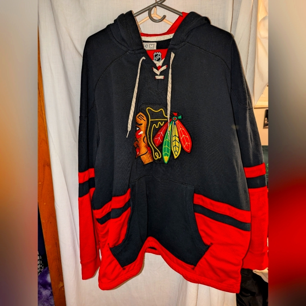 CCM Blackhawks Hoodie 2X